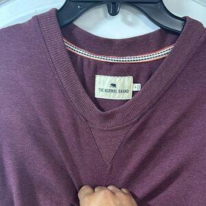 The Normal Brand Men's Burgundy Sweater
